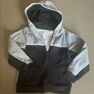 Calvin Klein Kids Gray and Black Hoodie